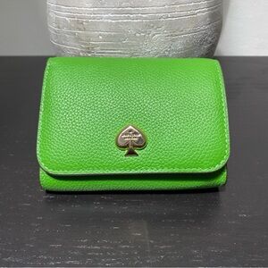 Kate Spade New York Kayla Small L-Zip Wallet Green